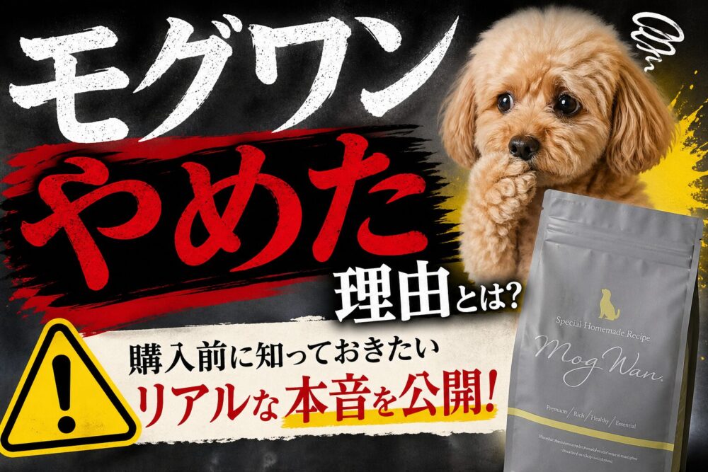 【モグワンをやめた理由は本当？】買う前に確認したい注意点と結論｜トイプードル飼い主の1年実体験レビュー