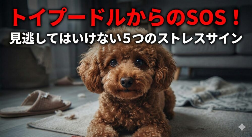 トイプードルのストレスサイン