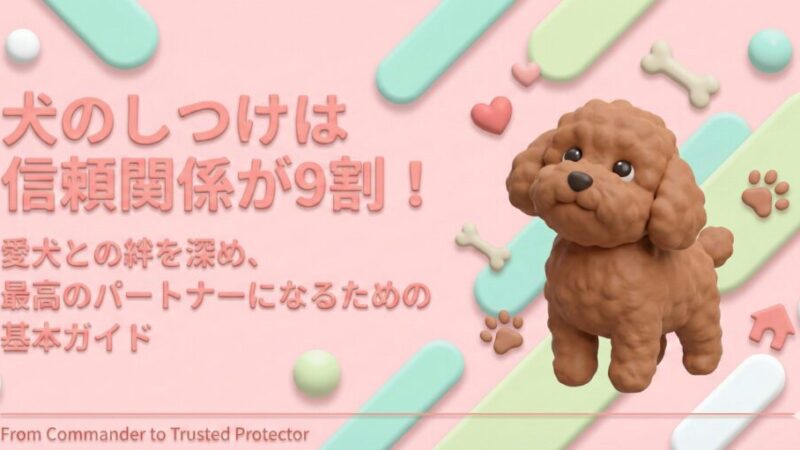 犬のしつけは「支配」より「信頼」！科学的に正しい関係の作り方と実践テクニック 