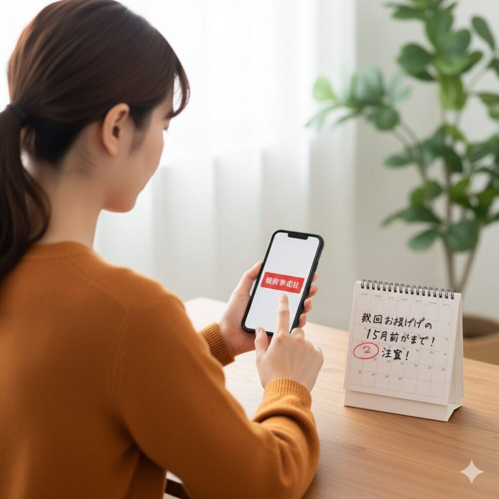 解約・停止（やめたい）しようとしている女性の画像