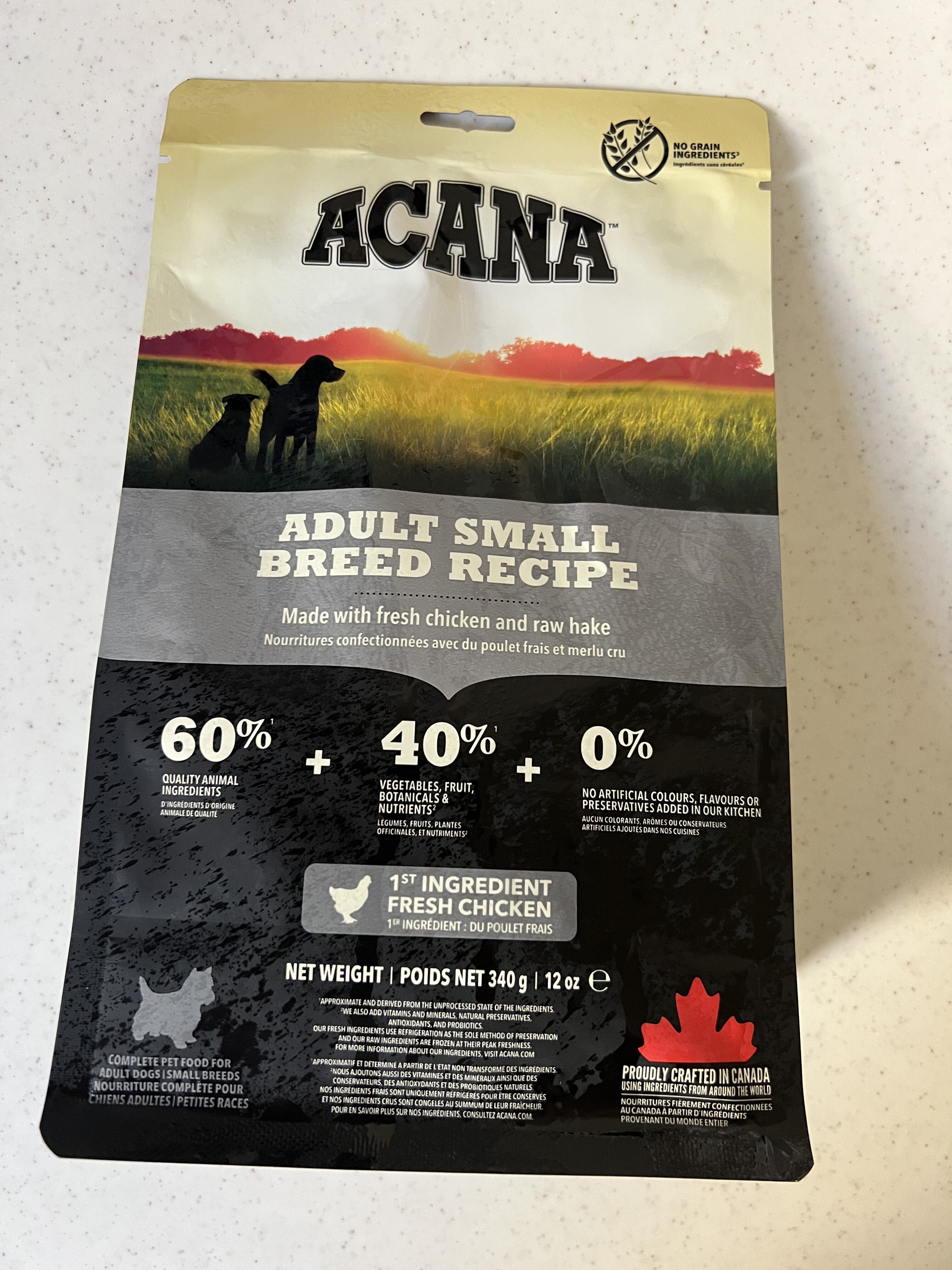 犬用フードパッケージの写真