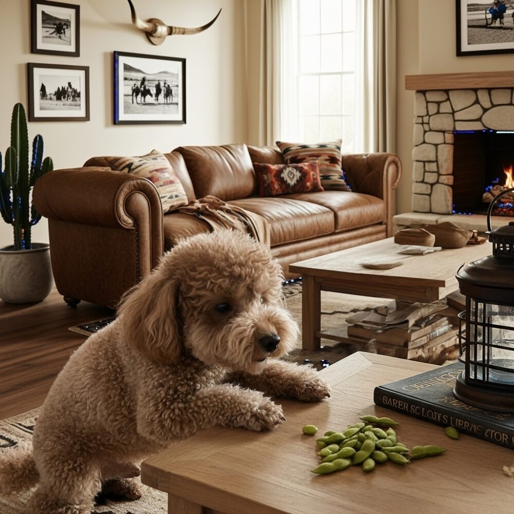 枝豆とトイプードル