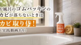 お風呂のゴムパッキンのカビが落ちないときはカビ取り侍！（実践動画あり） 