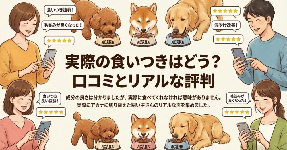 ペットの食事レビューと評価