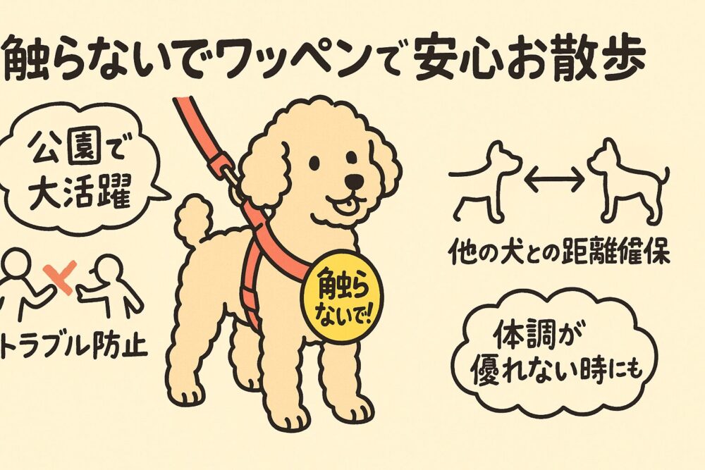 日常のお散歩シーンでの利用図解
